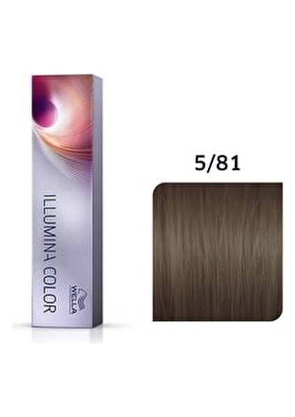 Illumina Süper 5/81 Açık Kahve Inci Küllü Saç Boyası 60ML. KEYÜRÜN680