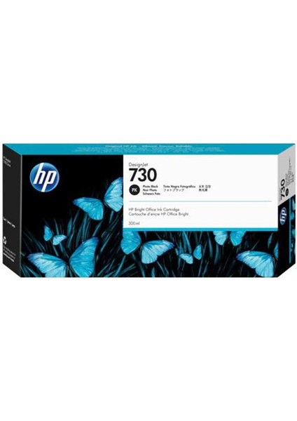 Hp 730 Photo Black Foto Siyah 300 ml Plotter Kartuşu P2V73A