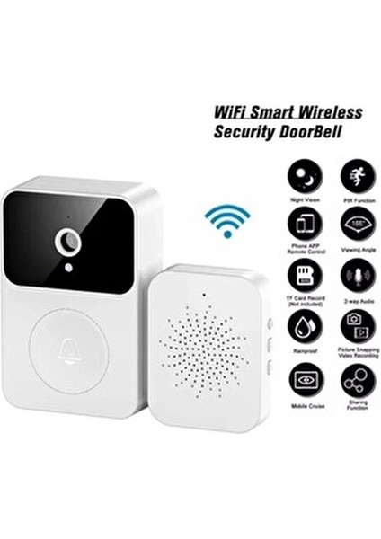 X9 Kablosuz Görüntülü Kapı Zili Hd 1080P Akıllı Kapı Zili Kamera Kablosuz Kapı Zili Kamera modelleri