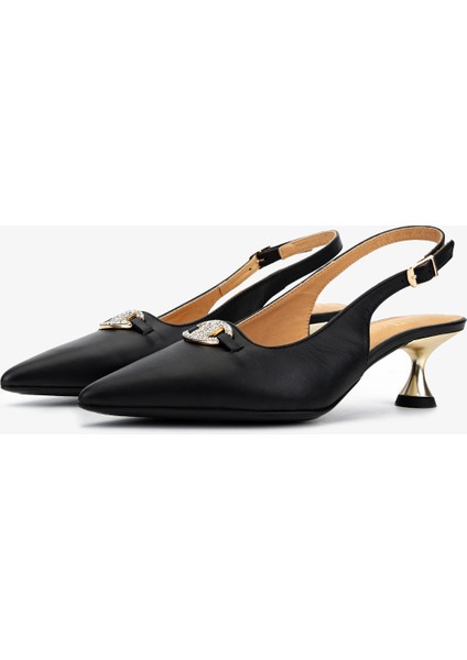 Kadın Hakiki Deri Siyah Comfort Ayakkabı 611 H51005 Bn Ayk SK25-26 Black Leather fırsatları