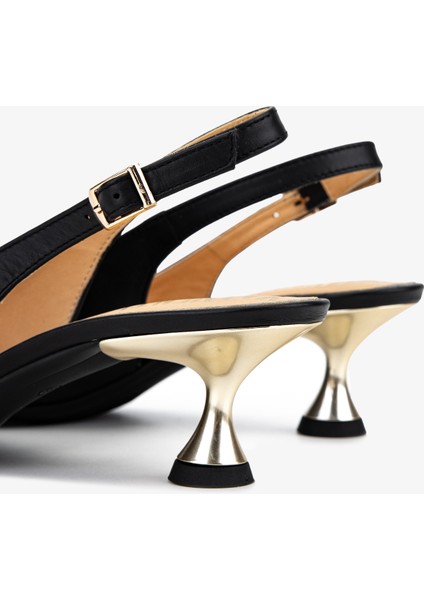 Kadın Hakiki Deri Siyah Comfort Ayakkabı 611 H51005 Bn Ayk SK25-26 Black Leather indirimleri