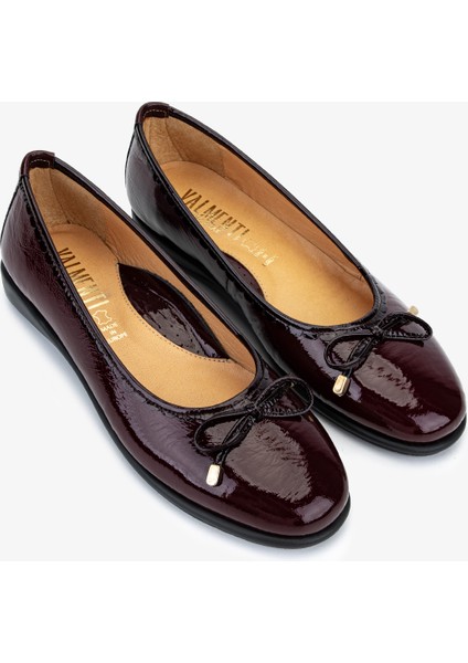 Kadın Hakiki Deri Bordo Casual Ayakkabı 611 E1642-33 Bn Ayk SK25-26 Bordo Vernıce fiyatları