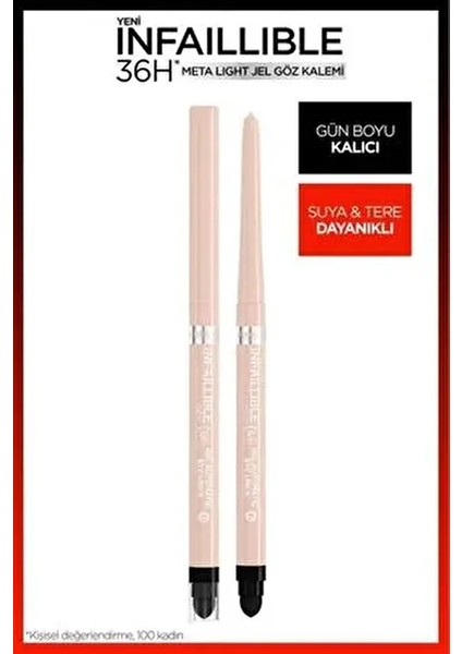 Infaillible Meta Light Jel Göz Kalemi - Bright Nude