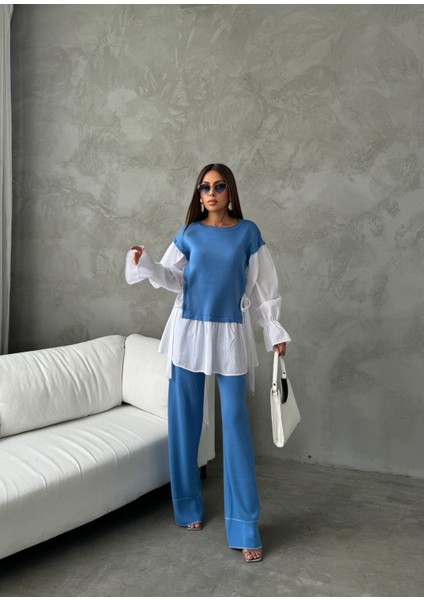 Gömlek Detaylı Triko Takım fiyatları