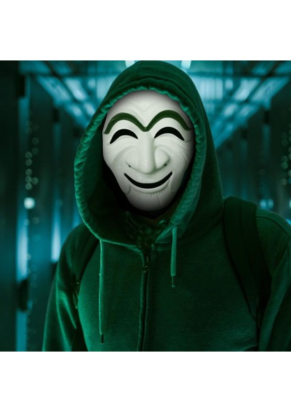 Koreli Hırsız Teatral Hahoe Maskesi - Para Heist Maskesi - Dali Maskesi modelleri