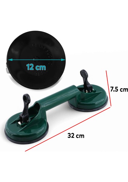 Çiftli Plastik Vantuz Cam Vakumlu Fayans Ahşap Tutucu Taşıma Araba Kaporta Göcük Çektirme 2'li fiyatları