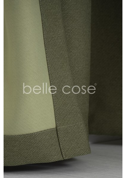 Country Tarz Hasır Termal Karartma Blackout Yeşil Fon Perde Tek Kanat fırsatları