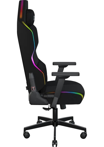 Lunar Active Kumaş RGB Oyuncu Koltuğu Siyah
