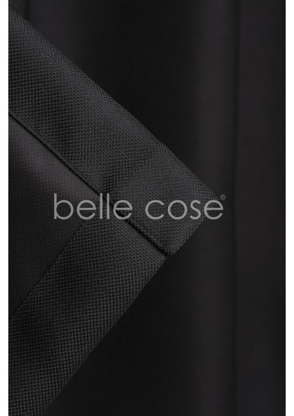 Country Tarz Hasır Termal Karartma Blackout Siyah Fon Perde Tek Kanat modelleri