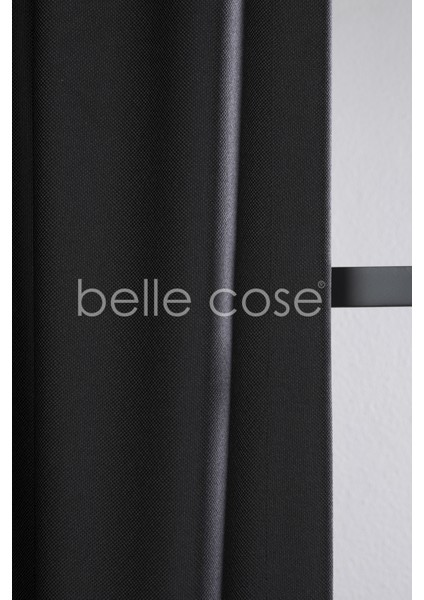 Country Tarz Hasır Termal Karartma Blackout Siyah Fon Perde Tek Kanat indirimleri