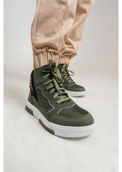 Erkek Çocuk Haki Suya Dayanıklı Anatomik Sneaker Günlük Bot