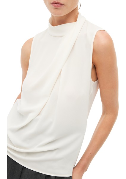 Ekru Degaje Yaka Bluz fiyatları