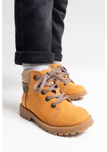 Erkek Çocuk Sarı Hakiki Deri Anatomik Günlük Bot fırsatları