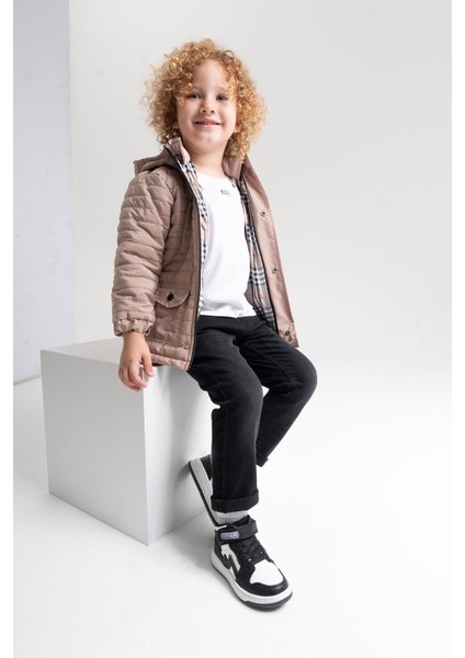 Unisex Çocuk Siyah-Beyaz Hakiki Deri Anatomik Günlük Bot fiyatları