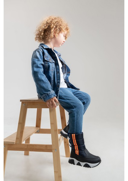 Erkek Çocuk Lacivert Suni Deri Suya Dayanıklı Kürklü Günlük Bot fiyatları