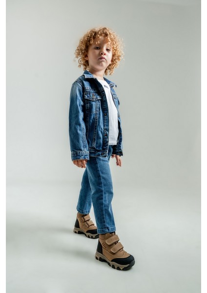 Erkek Çocuk Kum Hakiki Deri Suya Dayanıklı Anatomik Günlük Bot