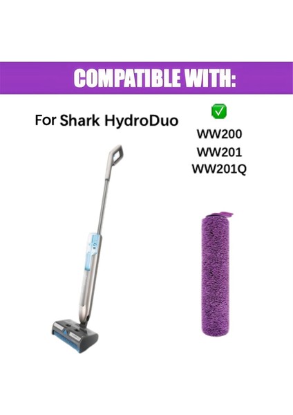 Shark Hydroduo Kablosuz Islak Kuru Sert Zemin Temizleyici Vakum WW201/WW200/WW20 Için Vakum Silindir Fırça Yedek Parçaları (Yurt Dışından) modelleri