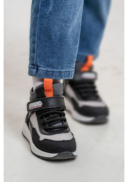 Erkek Çocuk Siyah Hakiki Deri Suya Dayanıklı Anatomik Günlük Bot fiyatları