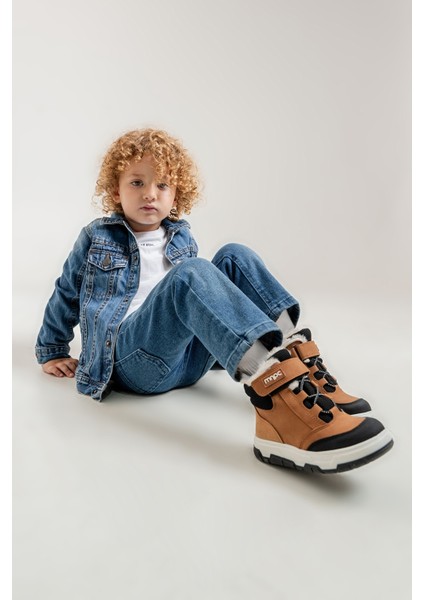 Erkek Çocuk Kum Suni Deri Suya Dayanıklı Anatomik Günlük Bot