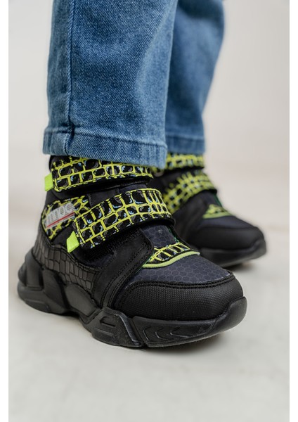 Erkek Çocuk Siyah Suya Dayanıklı Anatomik Günlük Bot indirimleri