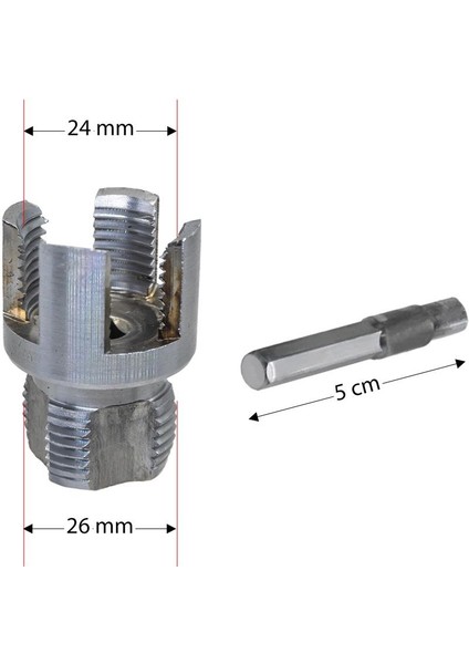 6424 Pvc Pprc Boru Iç ve Dış Diş Açma Aparatı 3/4" (25 Mm) modelleri