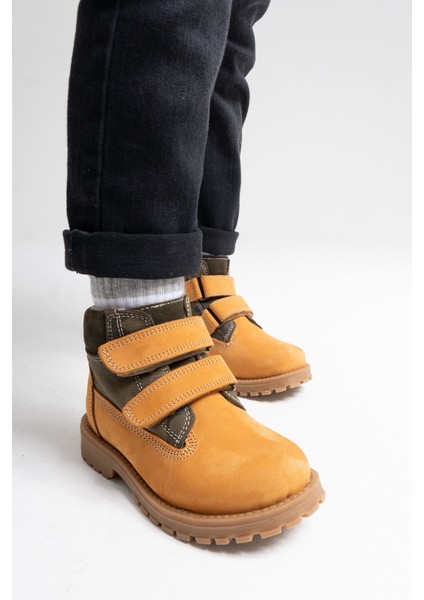 Erkek Çocuk Sarı Hakiki Deri Suya Dayanıklı Günlük Bot fırsatları