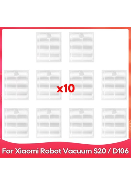 Xiaomi Robot Süpürge S20/D106 Parçaları Hepa Filtre Yedek Parça Takımı Aksesuarları Ev Aletleri Aksesuarları (Yurt Dışından)