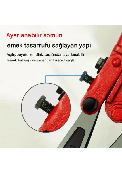 (18'') Kollu Çeneli Kupplon Demir Kesme Makası Çubuk Inşaat Teli Metal Kesim Makası Vanadyum Çelik modelleri