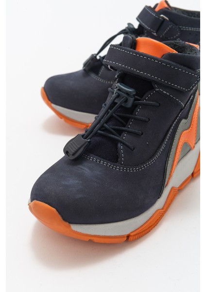 Erkek Çocuk Lacivert Hakiki Deri Suya Dayanıklı Günlük Bot fırsatları