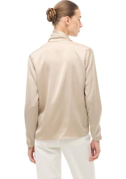 Bej Şal Yaka Bluz modelleri