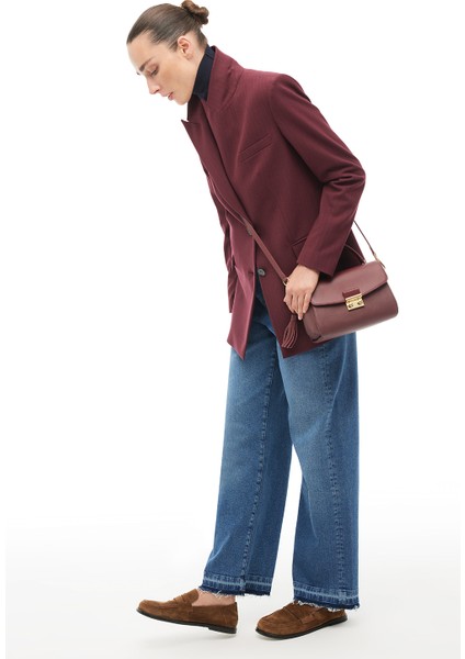 Bordo Kırlangıç Yaka Ceket fiyatları