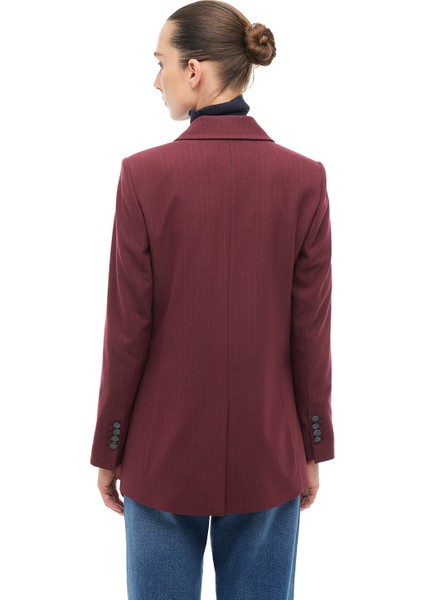 Bordo Kırlangıç Yaka Ceket fırsatları