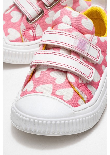 Kız Çocuk Pembe Kalpli Sneaker Ayakkabı fiyatları