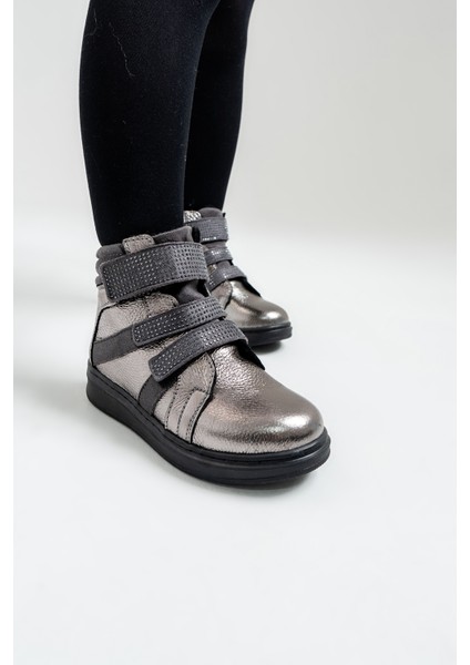 Kız Çocuk Gümüş Hakiki Deri Suya Dayanıklı Günlük Bot fırsatları