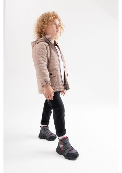 Erkek Çocuk Gri Suya Dayanıklı Anatomik Günlük Bot