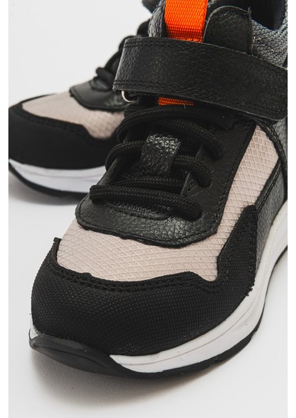 Erkek Çocuk Siyah Hakiki Deri Suya Dayanıklı Anatomik Günlük Bot fırsatları