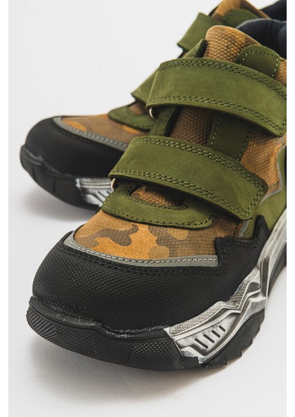 Erkek Çocuk Haki Hakiki Deri Suya Dayanıklı Günlük Bot fırsatları