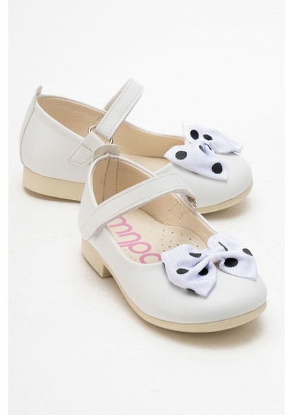Kız Çocuk Beyaz Fashion Babet