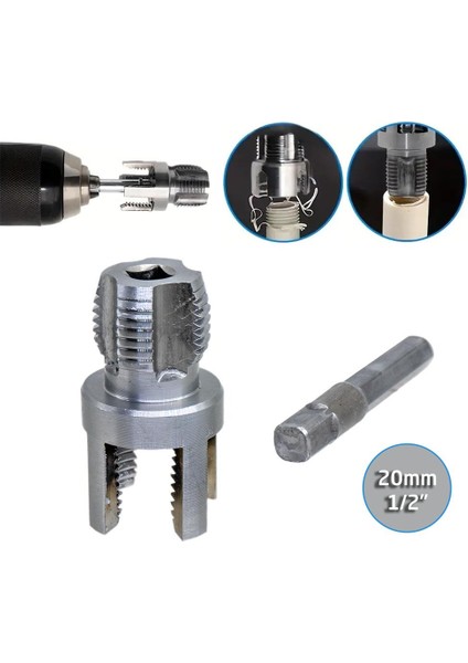 6423 Pvc Pprc Boru Iç ve Dış Diş Açma Aparatı 1/2" (20 Mm)
