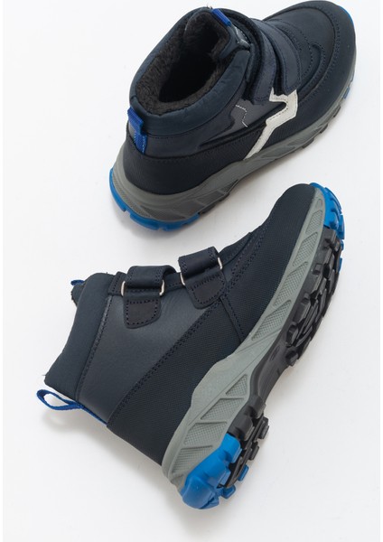 Erkek Çocuk Lacivert Hakiki Deri Anatomik Günlük Bot indirimleri