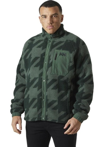 Panorama Printed Pile Snap Erkek Polar fiyatları