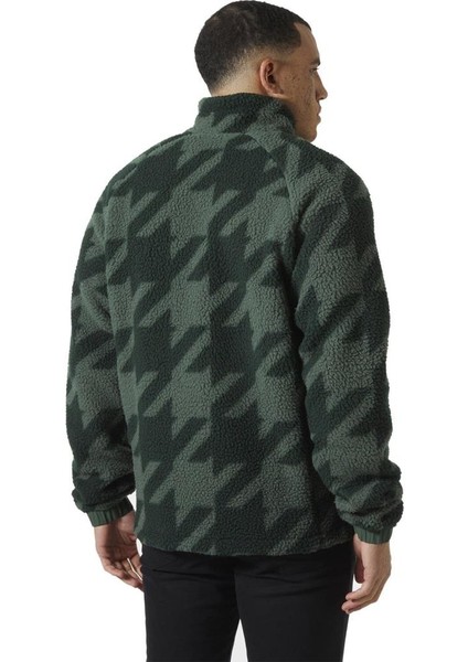 Panorama Printed Pile Snap Erkek Polar modelleri