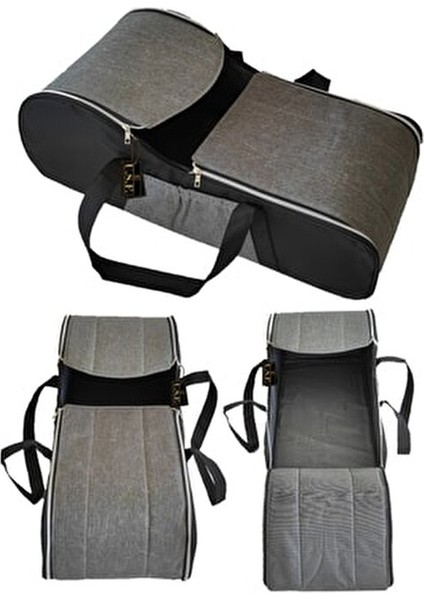 Portbebe Ana Kucağı Puset Bebek Taşıma (Sıvı ve Rüzgar Geçirmez) Gri-Siyah fiyatları