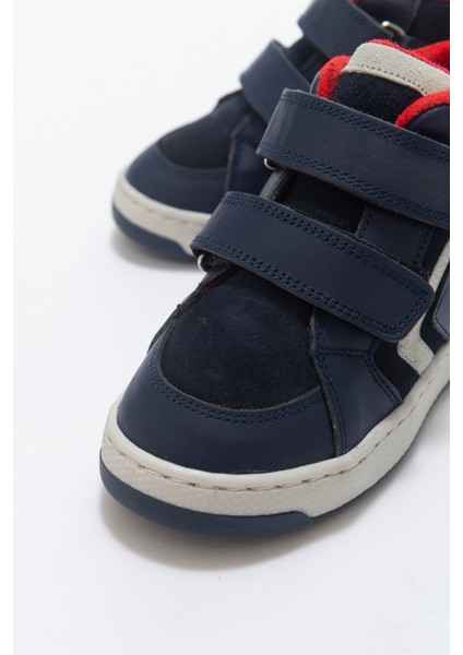 Erkek Çocuk Lacivert Hakiki Deri Suya Dayanıklı Anatomik Günlük Bot fırsatları