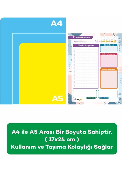 Günlük Planlayıcı - Daily Planner - Ders Çalışma Planlayıcı - Planlama Defteri indirimleri