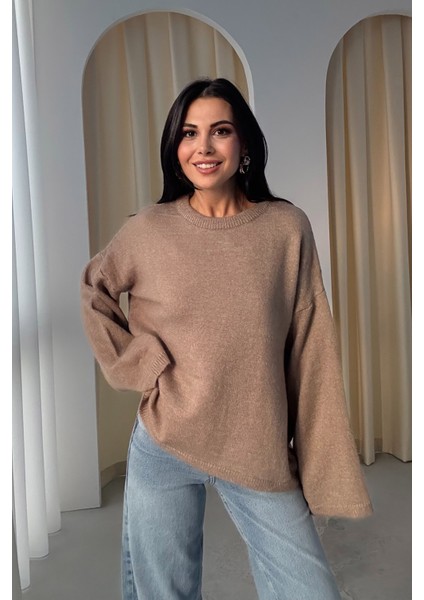 Vizon Bisiklet Yaka Oversize Pinterest Triko kazak