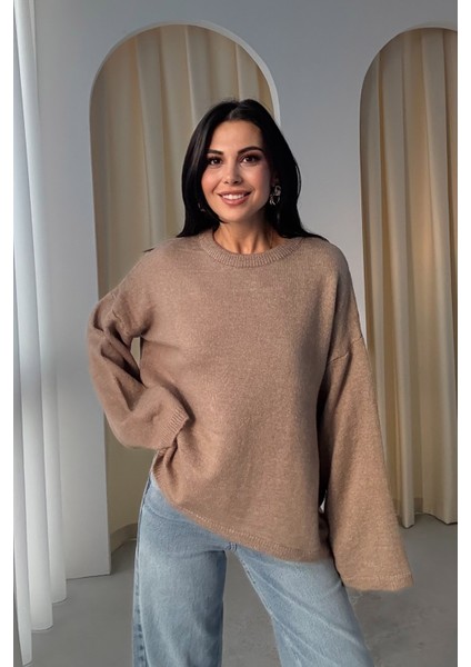 Vizon Bisiklet Yaka Oversize Pinterest Triko kazak modelleri