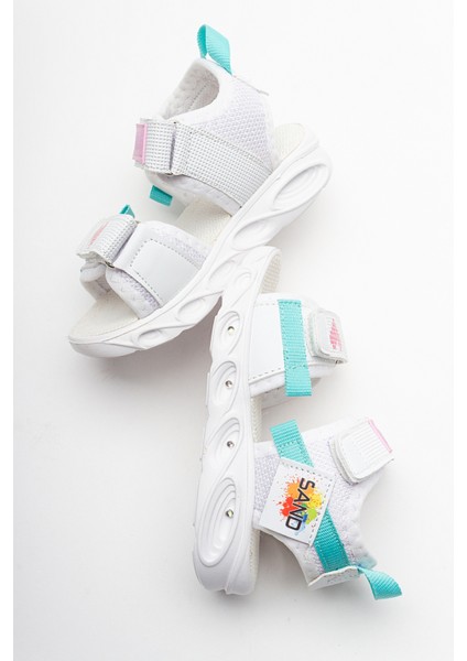 Kız Çocuk Beyaz Işıklı Anatomik Hafif Spor Sandalet fırsatları