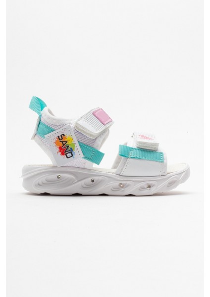 Kız Çocuk Beyaz Işıklı Anatomik Hafif Spor Sandalet indirimleri