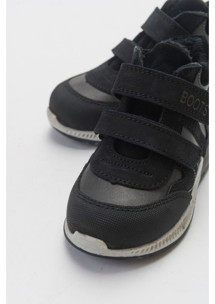 Erkek Çocuk Siyah Hakiki Deri Suya Dayanıklı Anatomik Ilk Adım Bot fiyatları